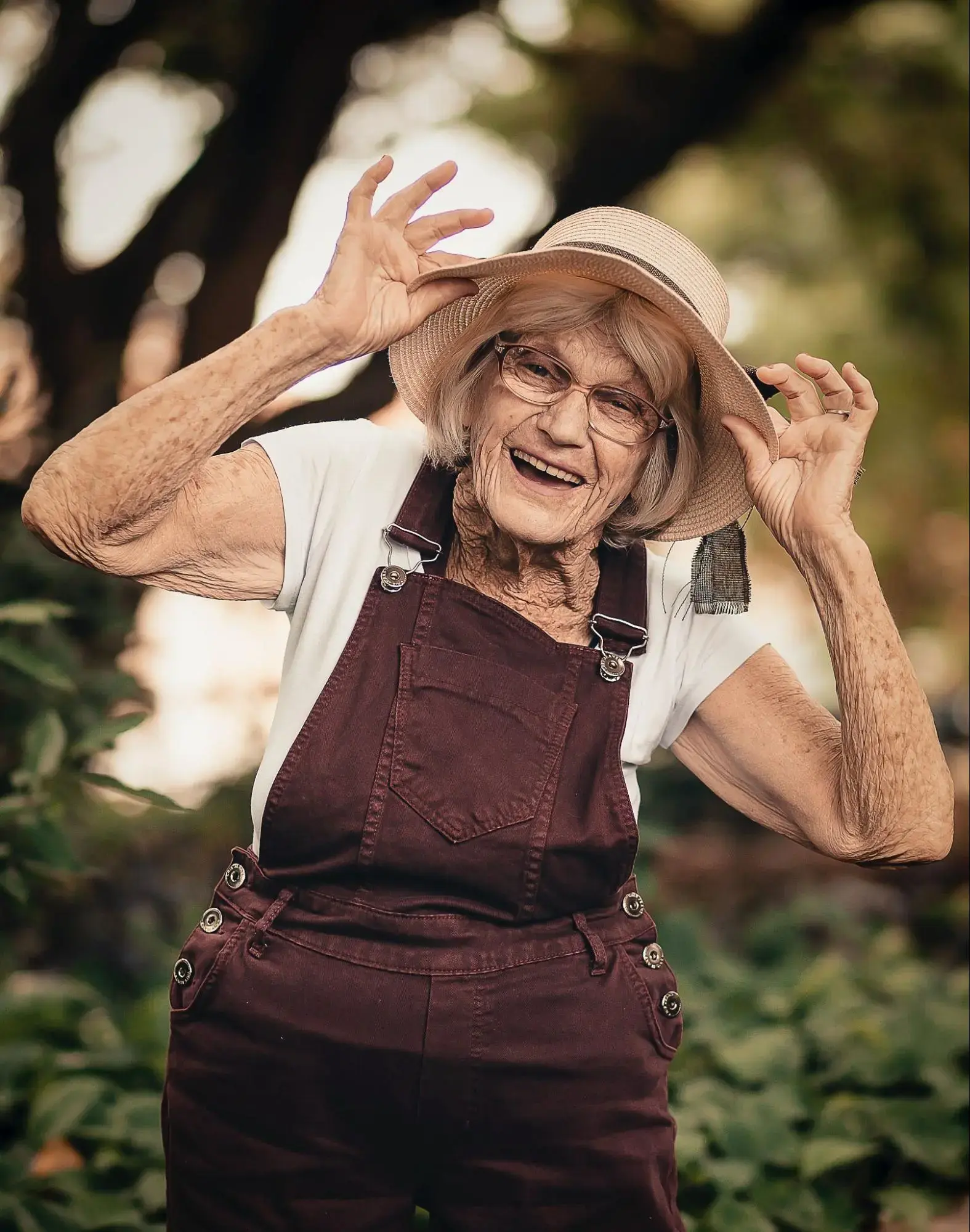 An elderly lady who thinks that dental insurance is worth it.