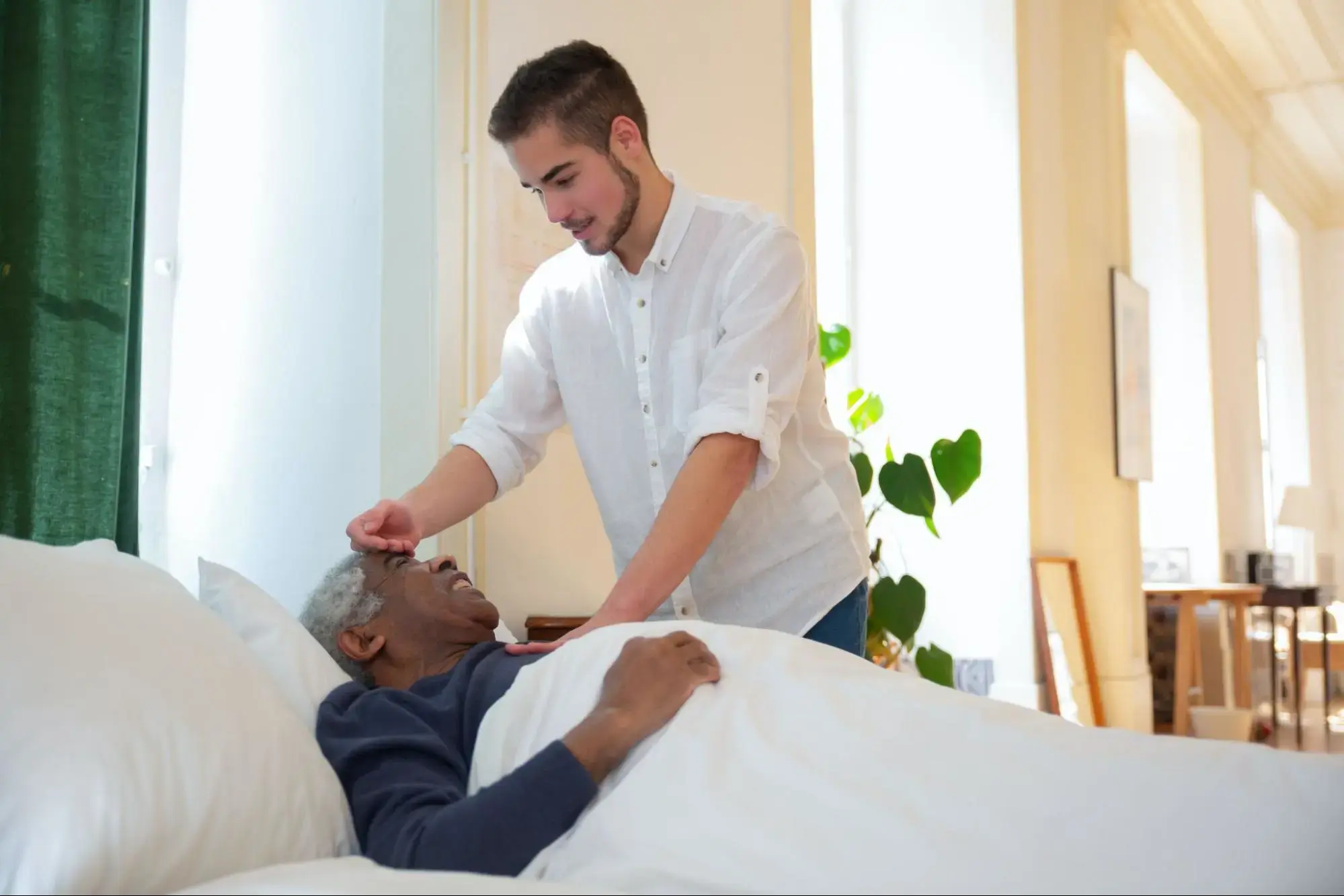 A man who is eligible for Palliative Care.