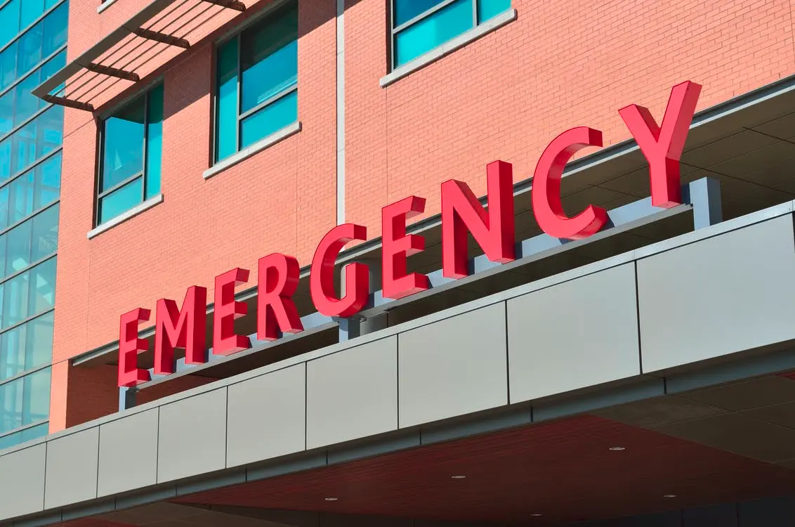 An emergency room at a hospital